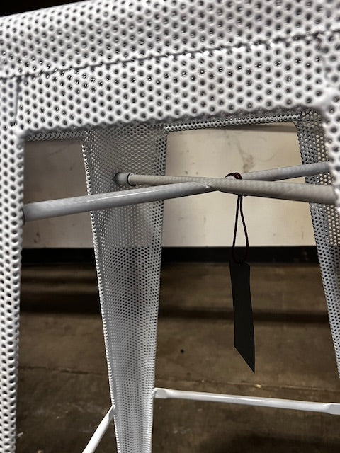 Tolix White Metal Mesh Cafe Bar Stool WDI224-1