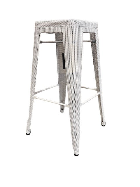 Tolix White Metal Mesh Cafe Bar Stool WDI224-1