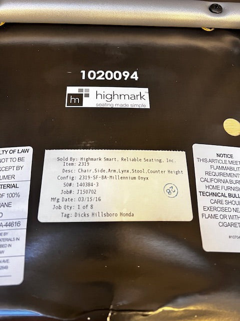 Highmark Black Counter Stool WDI224-5