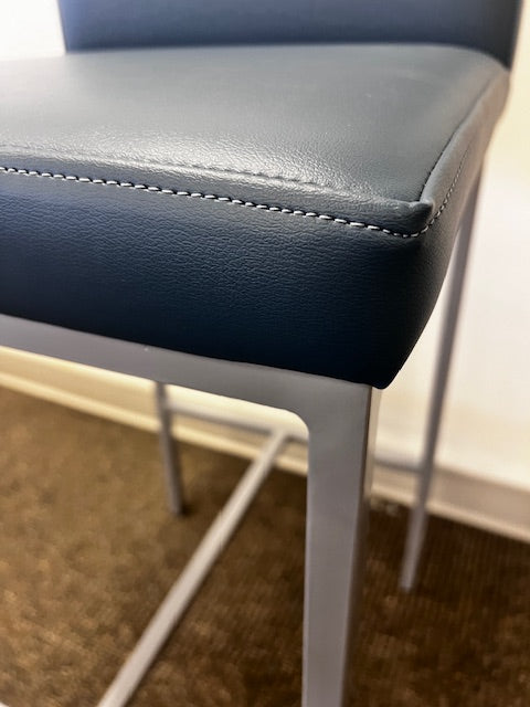 Shelby Williams Blue Low Back Counter Stool WDI224-9