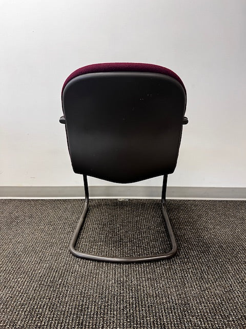 Herman Miller Low Profile Burgundy Side Chair WDI224-12