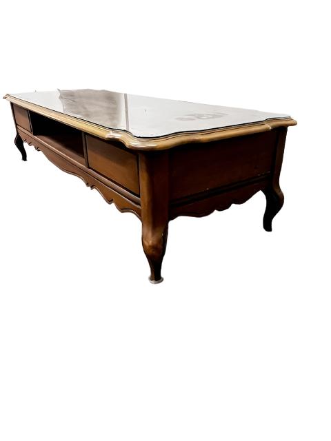 Wood 2 Drawer Coffee Table Antique WDI224-20