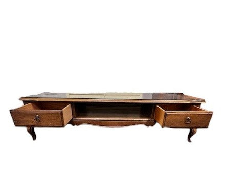Wood 2 Drawer Coffee Table Antique WDI224-20