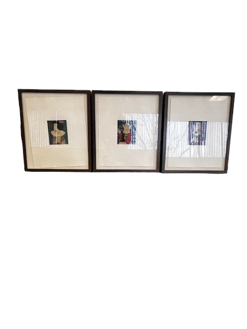 Etchings Art Color Intaglio 3 Yuji Hiratsuka 1993 Chine Collé WDI224-26