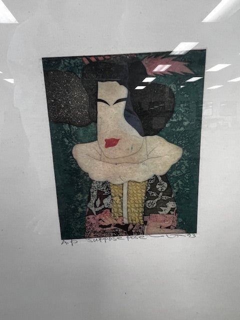 Etchings Art Color Intaglio 3 Yuji Hiratsuka 1993 Chine Collé WDI224-26