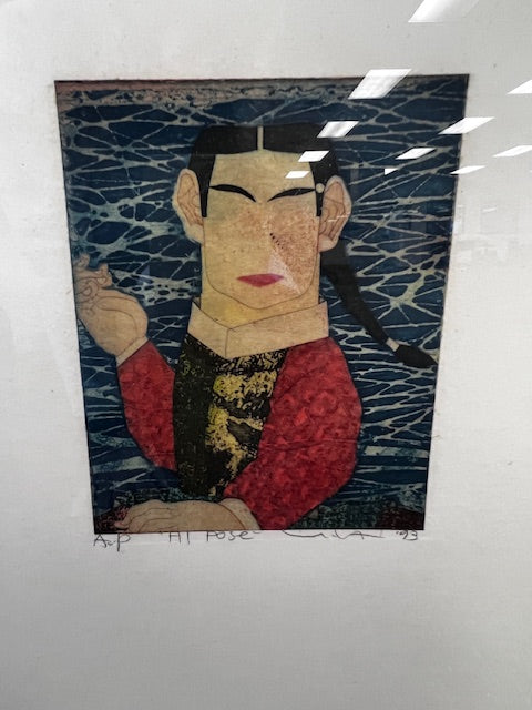 Etchings Art Color Intaglio 3 Yuji Hiratsuka 1993 Chine Collé WDI224-26
