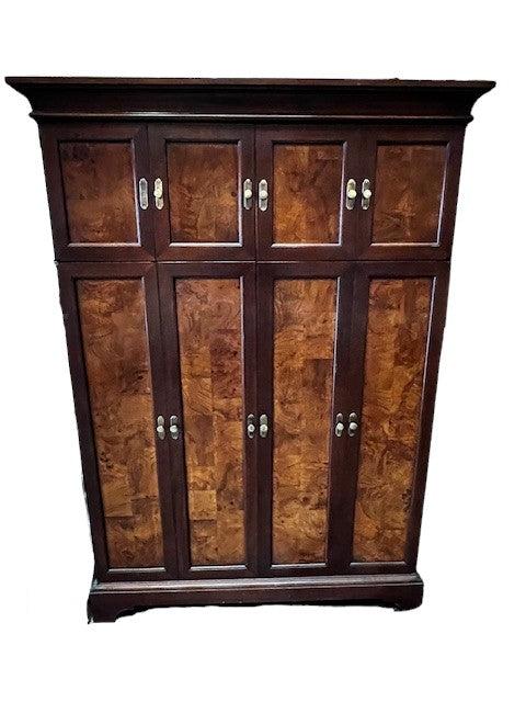 2 Door Burlwood Entertainment Center/Wardrobe WDI224-30