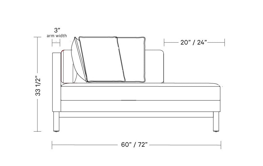 Havenly Jasper Rust Corner Chaise Lounge Chair FFE258-206