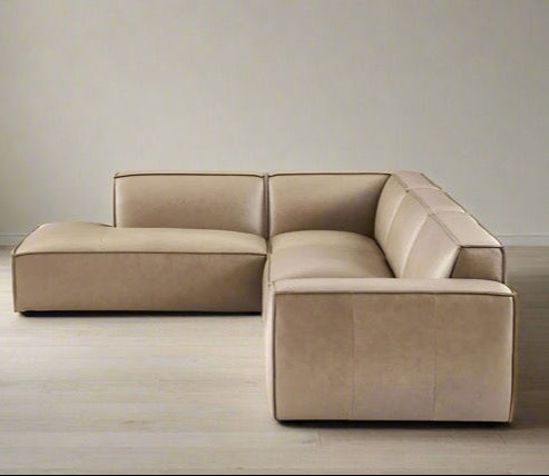 Castlery Jonathan Leather 5 Pc Sectional Sofa Couch FFE258-382