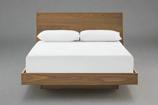 Castlery Joseph Mid Century Platform Walnut Queen Size Bed FFE258-571
