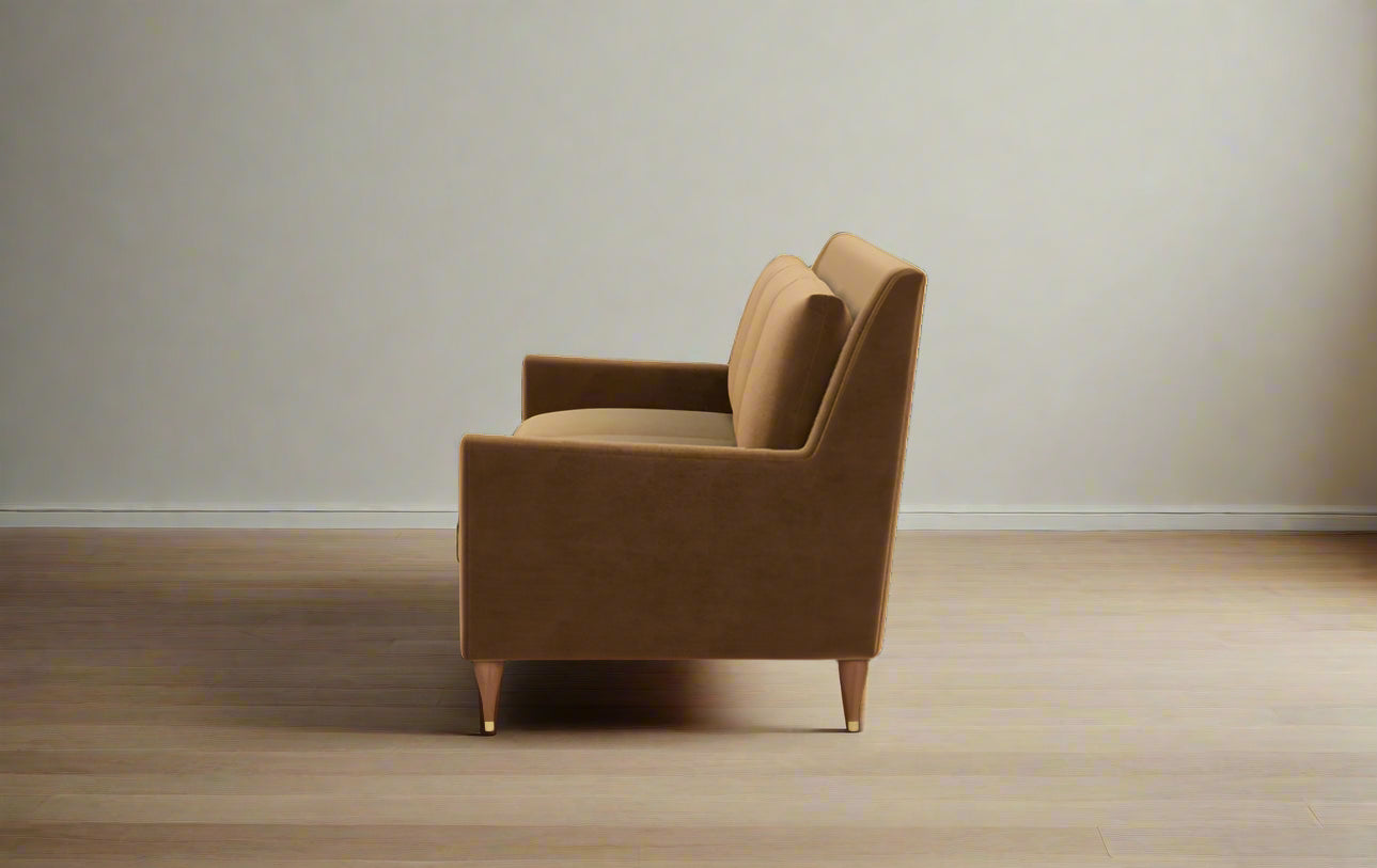 Interior Define Faun Brown Lennox 3-Seat Sofa Couch FFE258-419