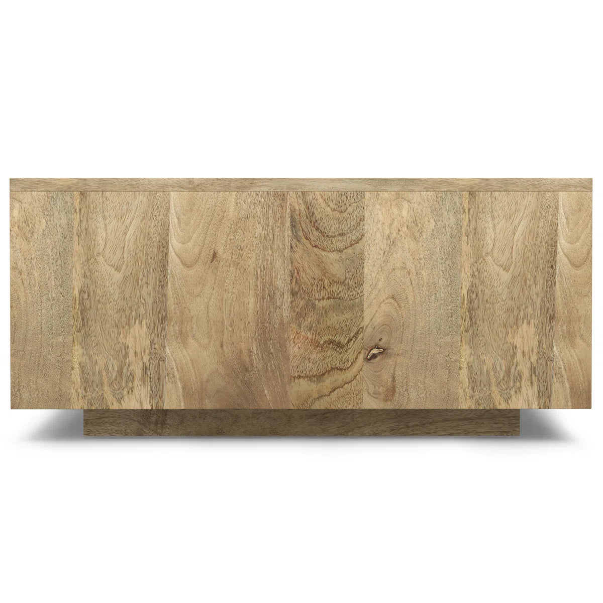 Lockhart Solid Mango Wood 30" Modern Square Coffee Table in Natural FFW-1014