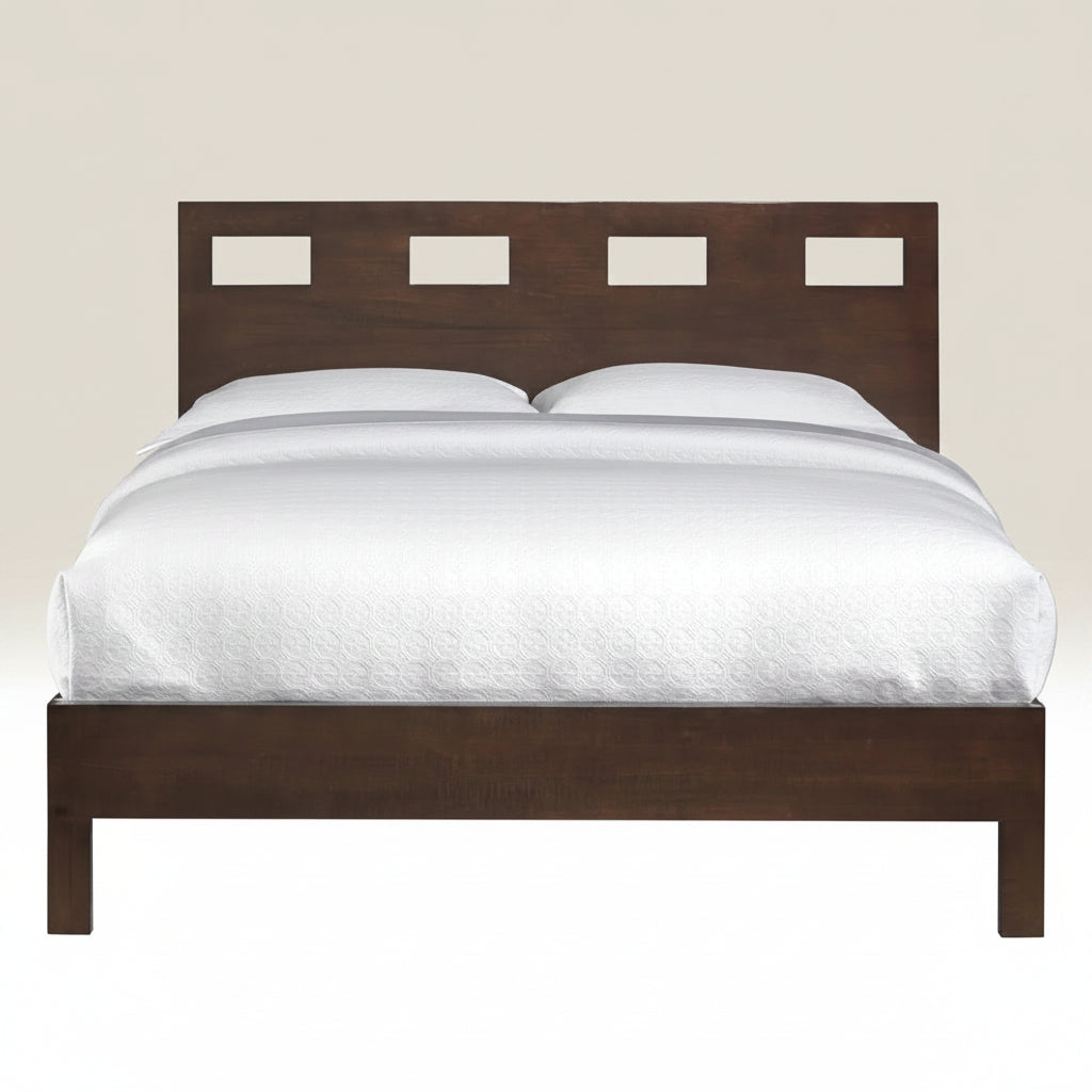 Modus Riva Queen-size Platform Storage Bed in Chocolate Brown 2 FFE-1512
