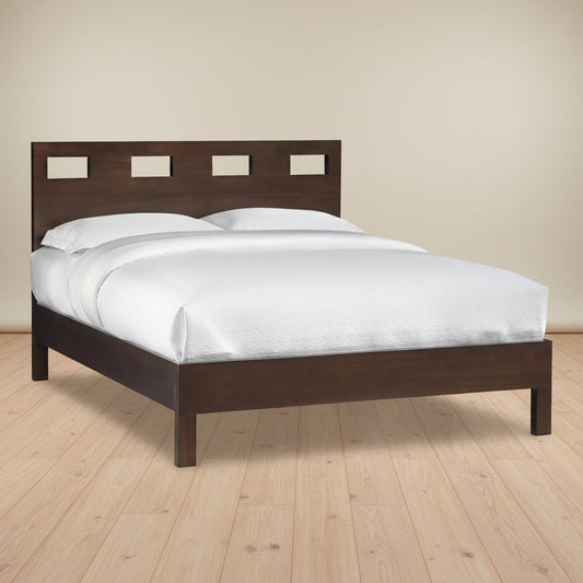 Modus Riva Queen-size Platform Storage Bed in Chocolate Brown 2 FFE-1512