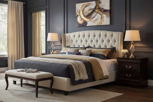 Louis Philippe 2-Drawer Nightstand FFE-1226