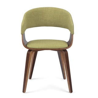Lowell Bentwood Chair w/Light Wood in Acid Green Linen Look Fabric FFW258-608