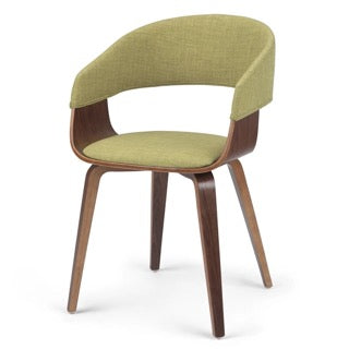 Lowell Bentwood Chair w/Light Wood in Acid Green Linen Look Fabric FFW258-608