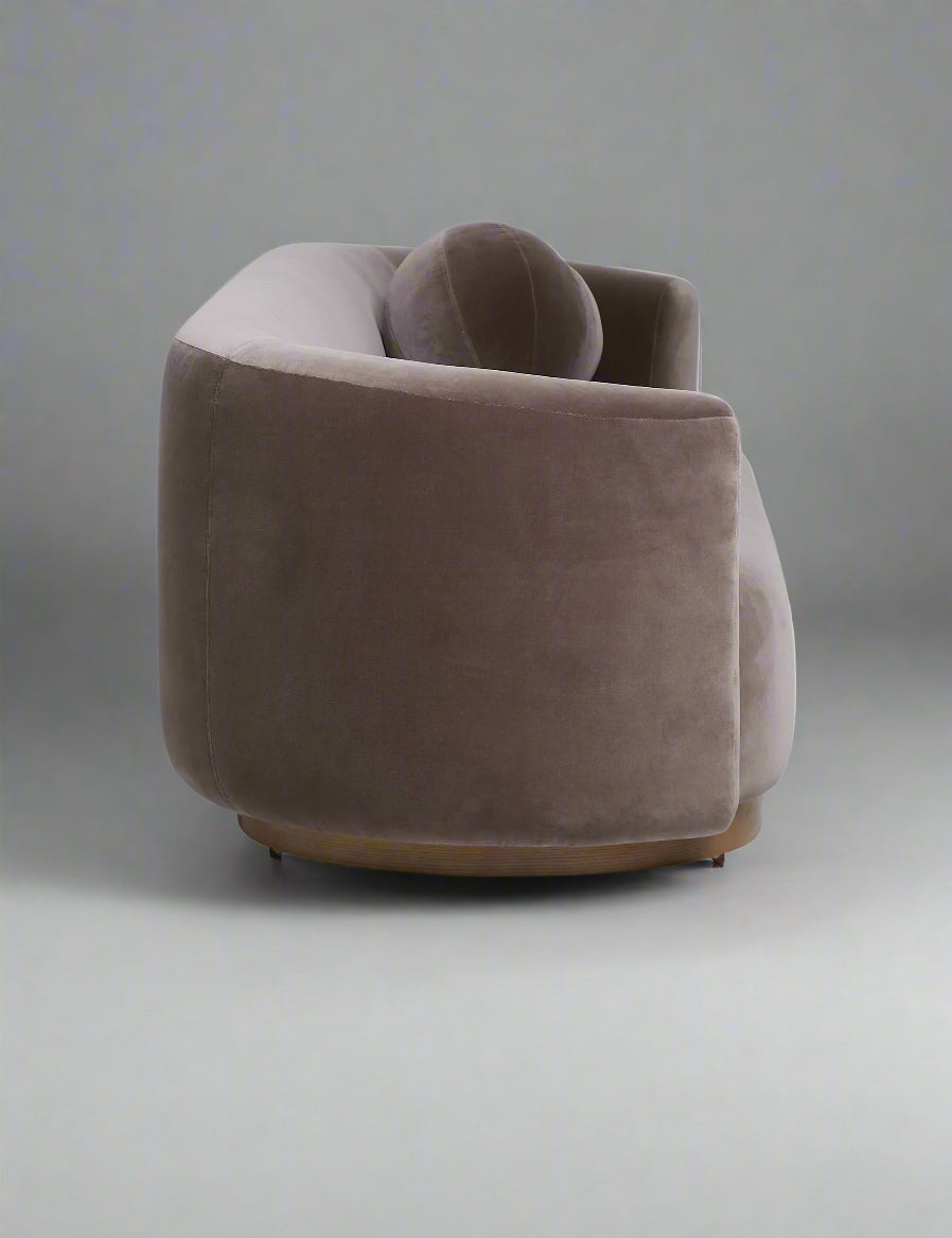 Lulu and Georgia Lowry Mink Velvet Couch Sofa FFE258-526