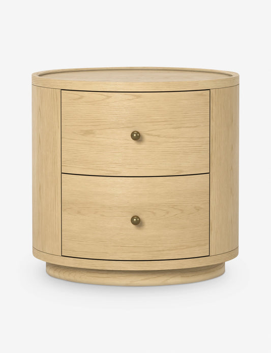 Lulu & Georgia Newport Oak Side Table by Button Atelier x Co. House Designs (2 Avail) FFE-1249