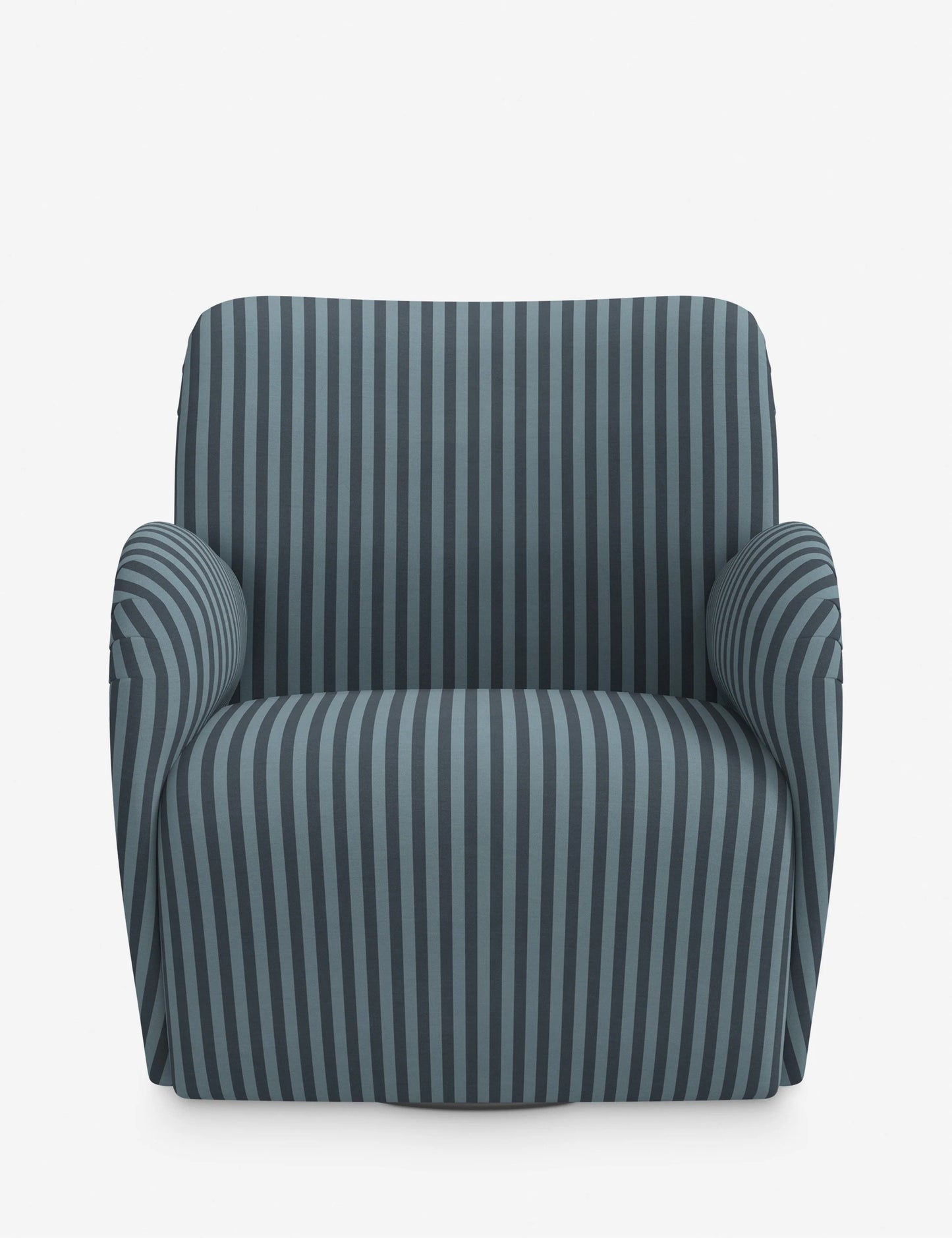 Lulu & Georgia Blue Tonal Stripe Baird Swivel Chair FFE-1398