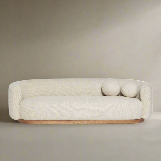 Lulu & Georgia Beige Natural Bench Lowry Sofa Couch FFE258-508