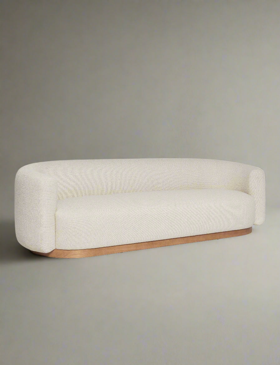 Lulu and Georgia Lowry Natural Beige Upholstered Sofa Couch FFE258-395