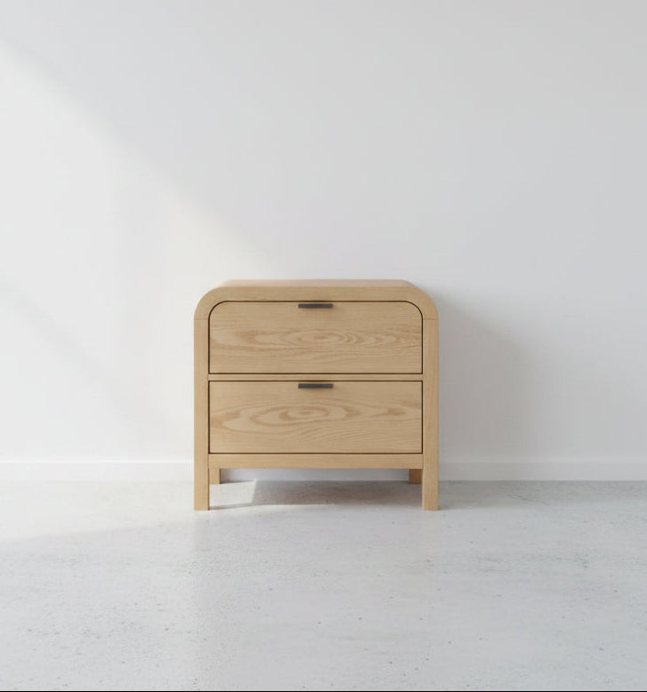 Modus Drake 2-Drawer Nightstand W/USB - Timber FFE-1520