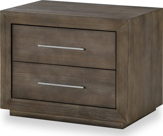 Modus Melbourne Two Drawer Nightstand with USB in Dark Pine 6 FFE-1488