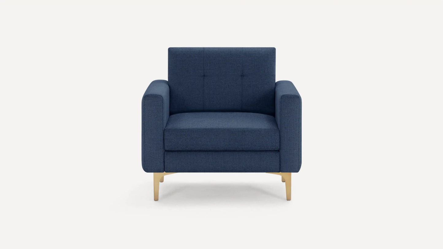 Burrow The Nomad Navy Blue Armchair Accent Chair (2 avail) FFE-718