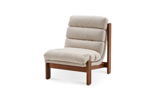 Pair (2) Castlery Philippe Accent Chairs (Twill) Pearl Beige FFE-1550