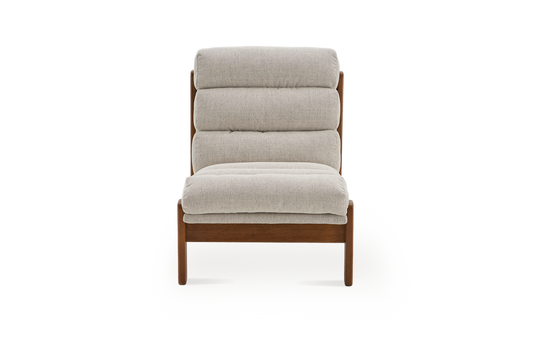 Pair (2) Castlery Philippe Accent Chairs (Twill) Pearl Beige FFE-1550