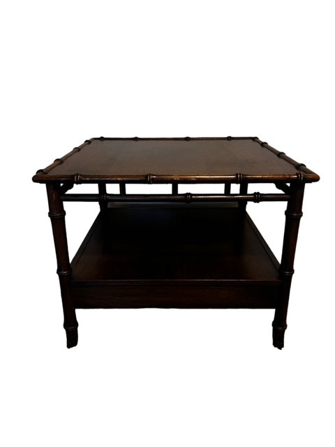 John Widdicomb Mid Century Modern Bamboo Edge End Table GW245-3