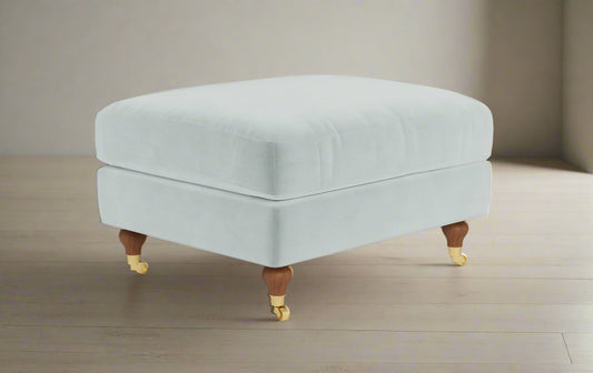 Interior Define Performance Velvet Spa Rose Ottoman by The Everygirl FFE258-471