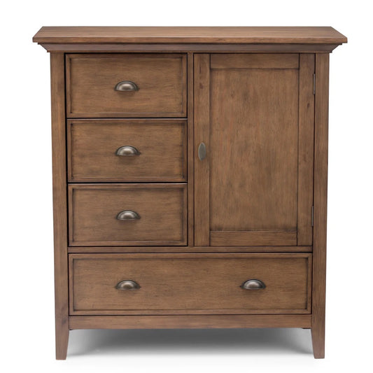Redmond Solid Wood Rustic Natural Aged Brown Storage Cabinet FFW258-712