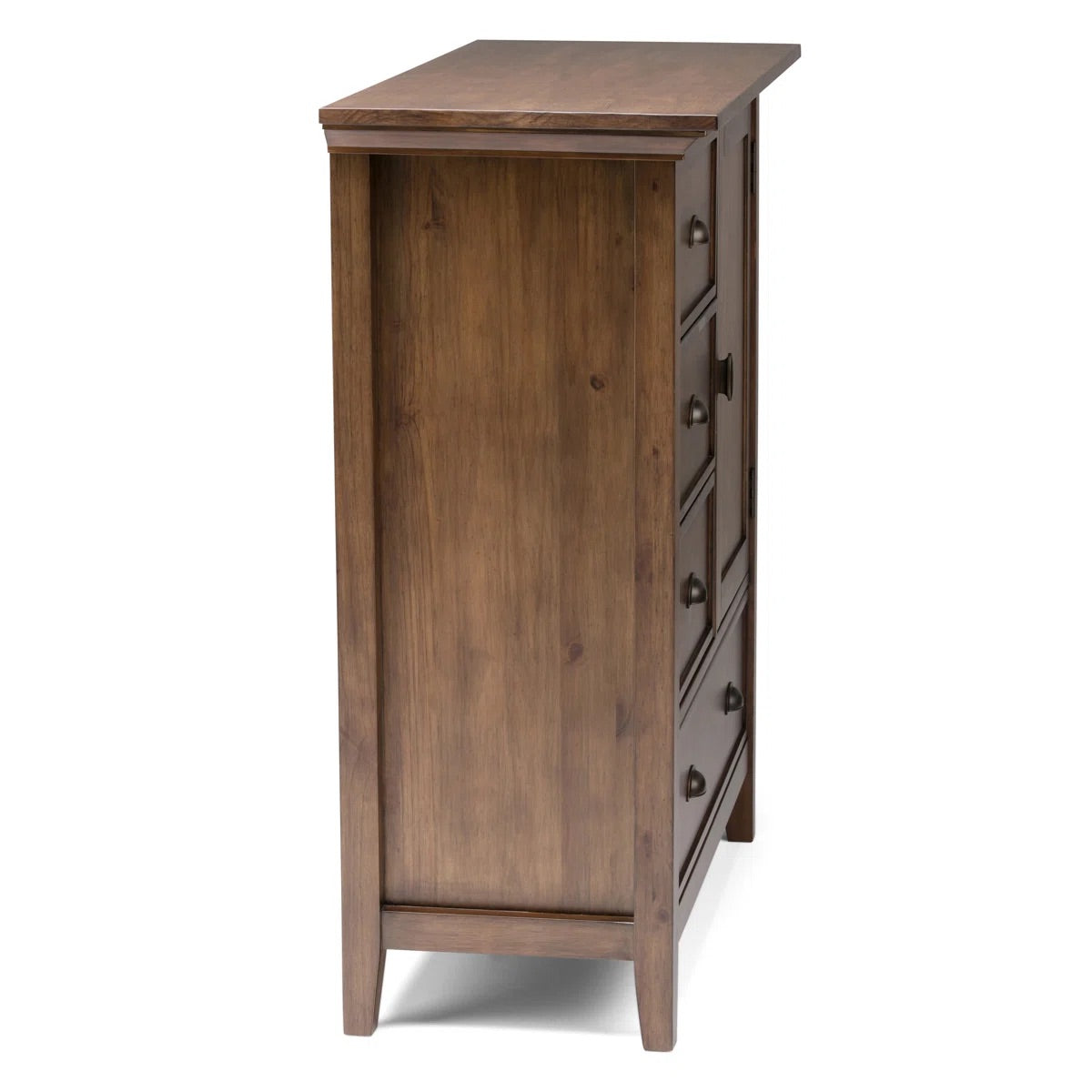 Redmond Solid Wood Rustic Natural Aged Brown Storage Cabinet Dresser Chest FFW258-712