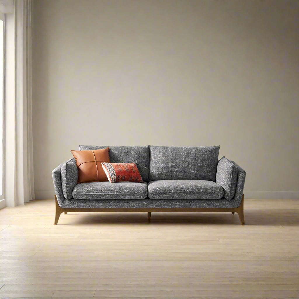 Castlery 2 Seater Ebony Grey Remi Sofa Couch FFE258-472