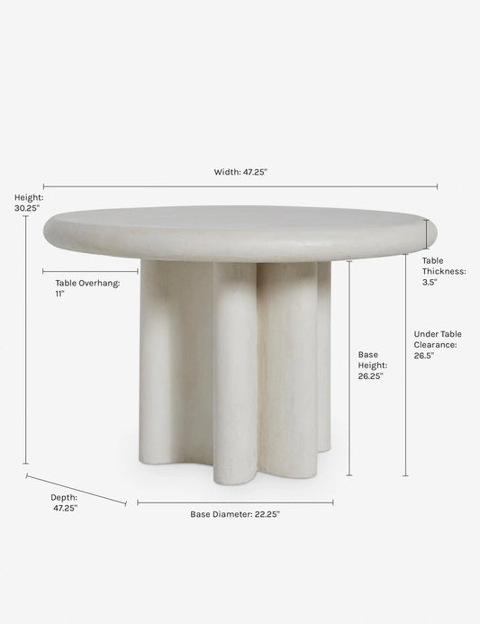 Lulu & Georgia Ruiz Indoor / Outdoor Round Dining Table FFE-1229