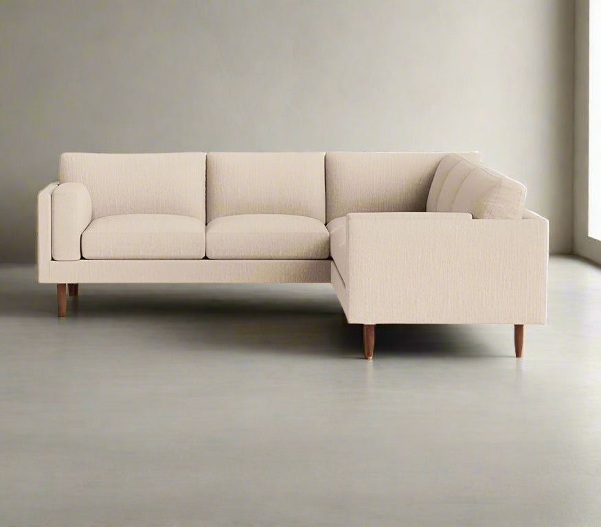 BenchMade Modern Merrick Tan Skinny Fat Right Sectional Sofa Couch FFE258-351