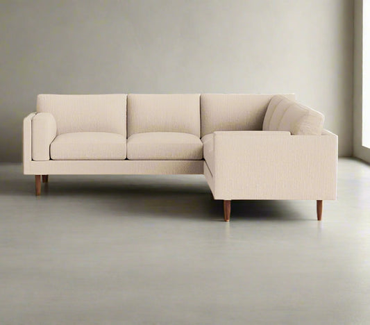 BenchMade Modern Merrick Tan Skinny Fat Right Sectional Sofa Couch FFE258-351