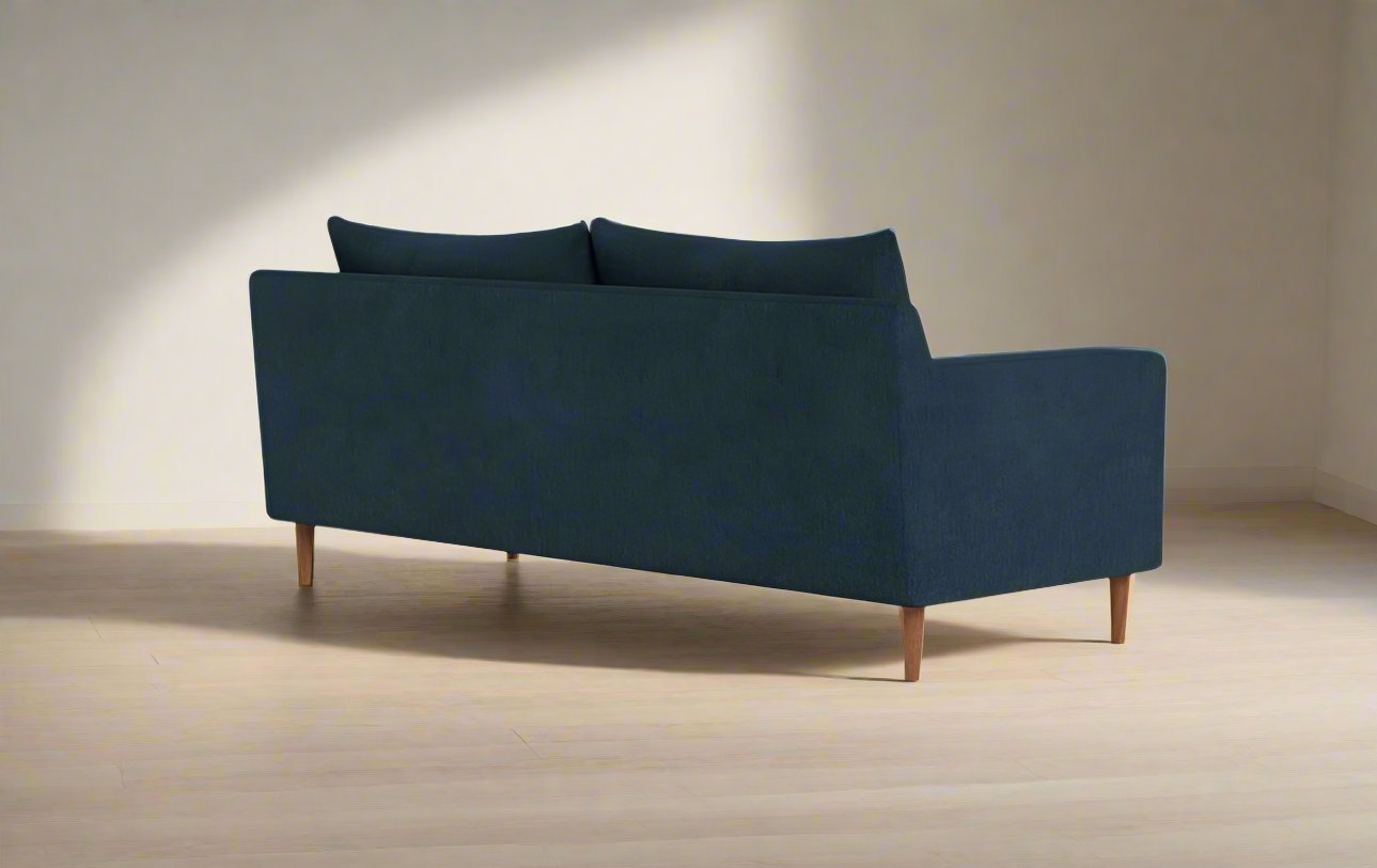 Interior Define Sloan Harbour Blue Fabric 2-Seat Sofa Couch FFE258-213