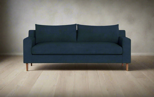 Interior Define Sloan Harbour Blue Fabric 2-Seat Sofa Couch FFE258-213