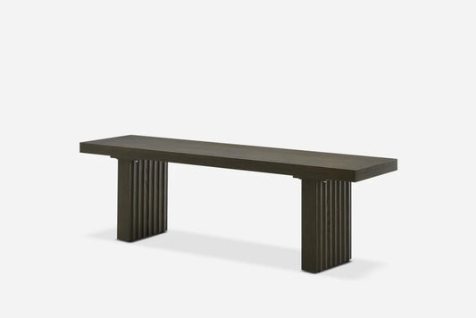 Castelry Sloane Dining Bench 60" w Carmel Cushion Fluted Legs (2 avail) FFE-703