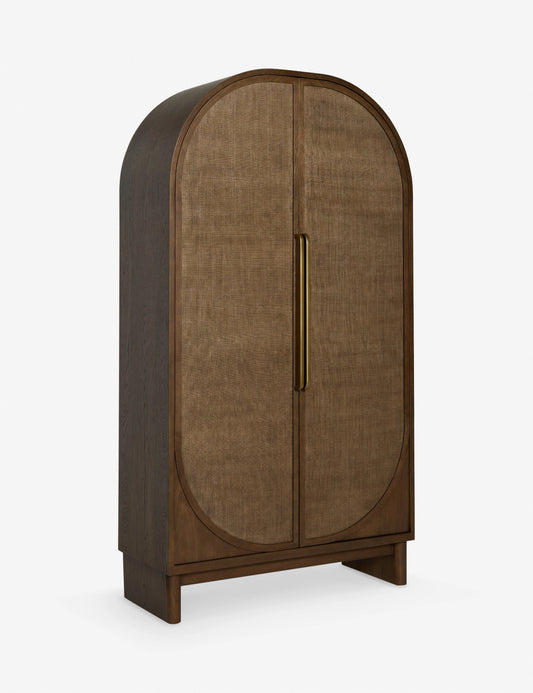 Lulu & Georgia Smoke Oak Brown Suzette Cabinet Armoire FFE-1080