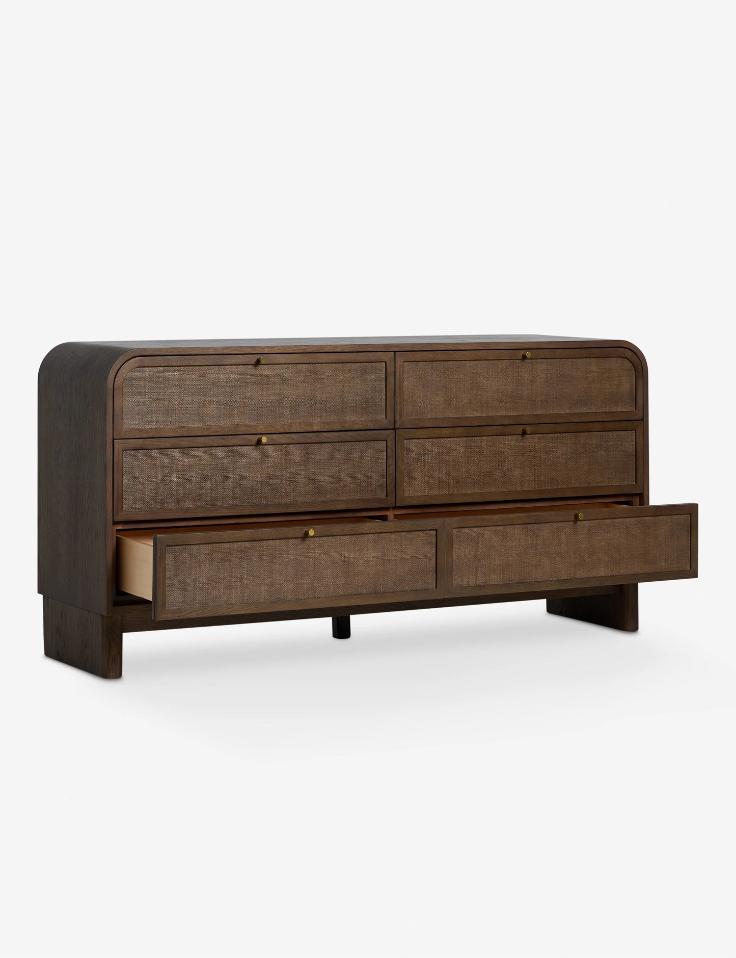Lulu & Georgia Suzette Smoke Oak Wide 6 Drawer Dresser FFE-816
