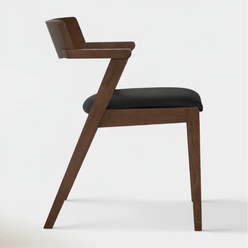 Hoft Home Set of 2 Zola Dining Chairs - Chestnut & Walnut FFW-1421
