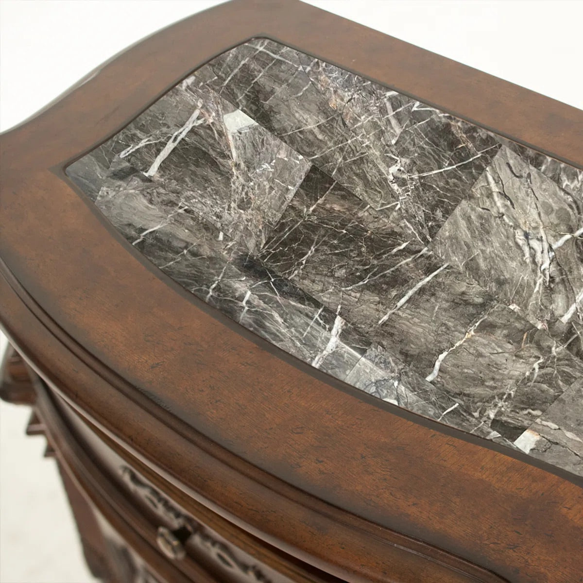 Michael Amini Windsor Court Vintage Fruitwood Finish Nightstand (2 Avail) FFE-768