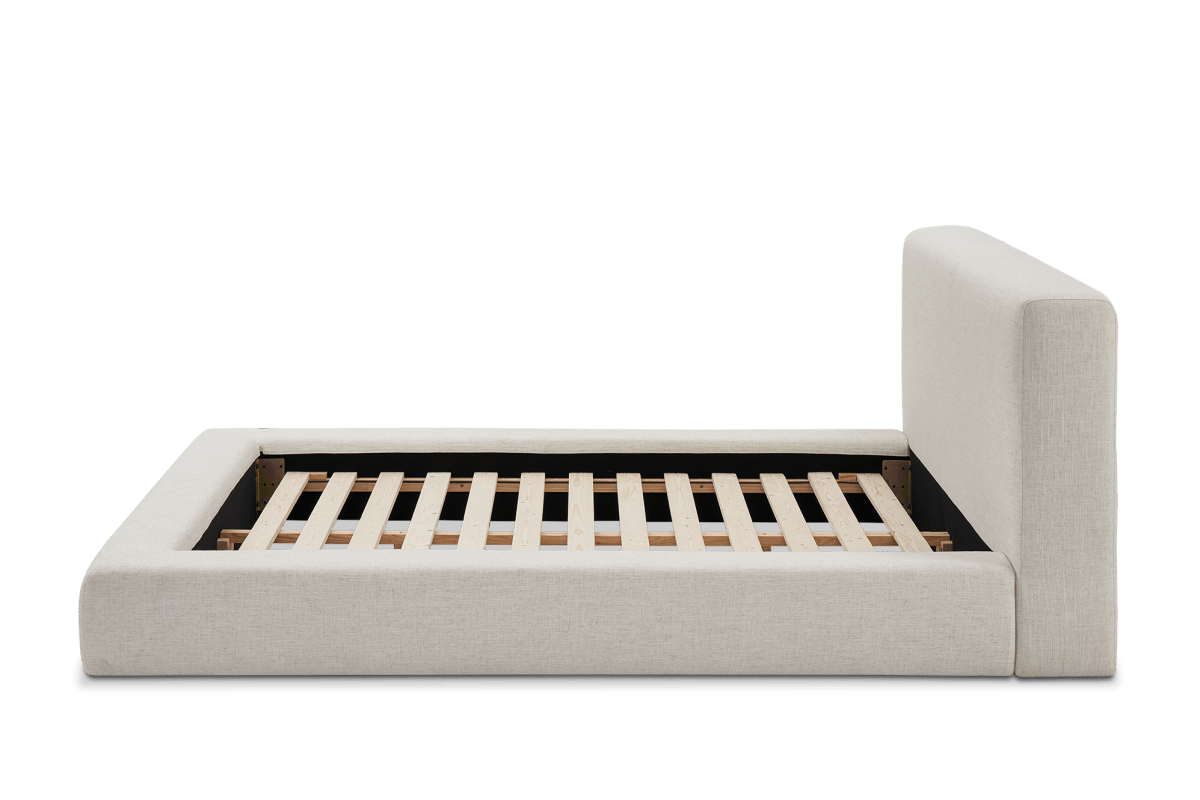 Castlery Dawson King Size Low Profile Platform Bed Beach Linen FFE258-570