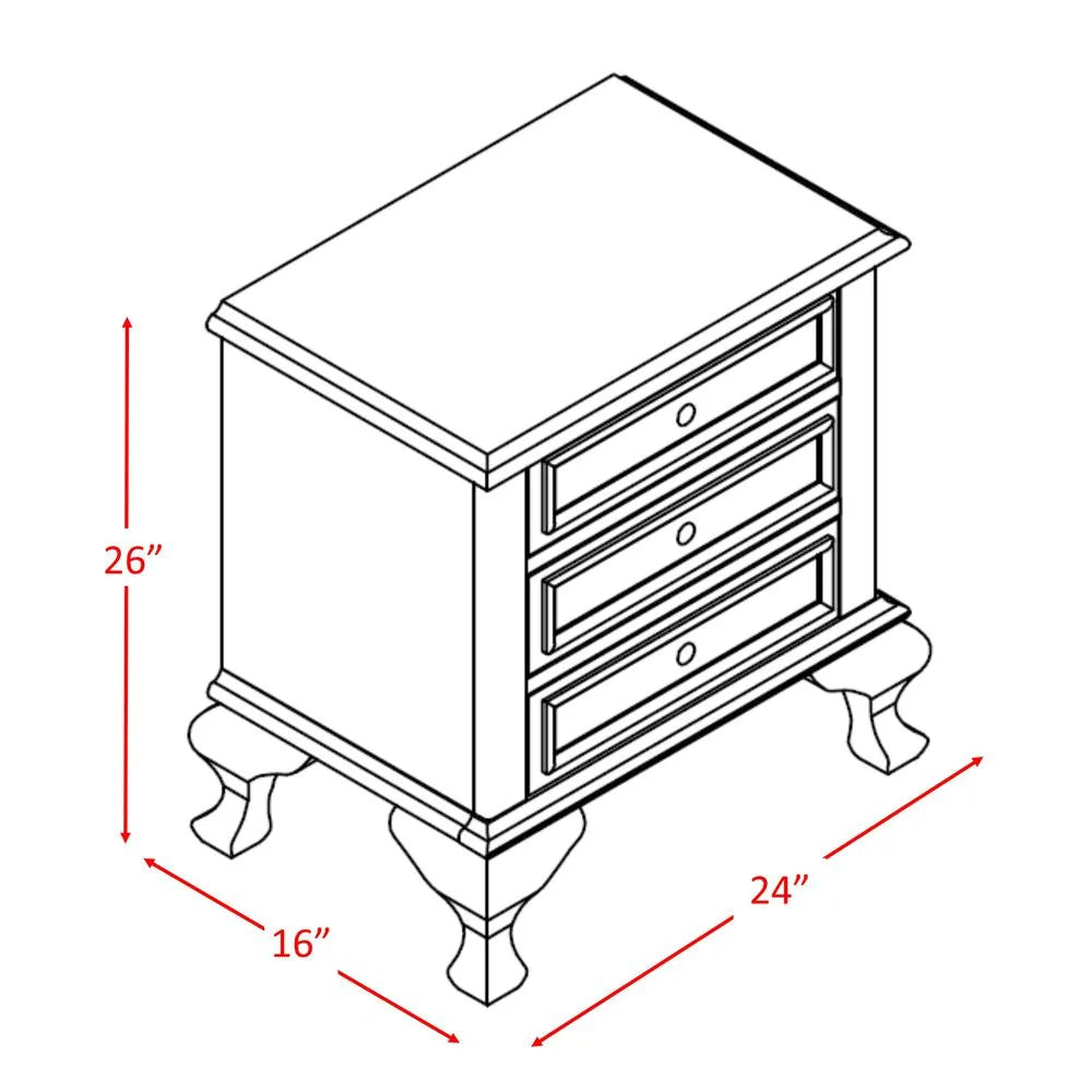 Picket House White Jenna Full Panel 4PC Bedroom Set FFE-1145