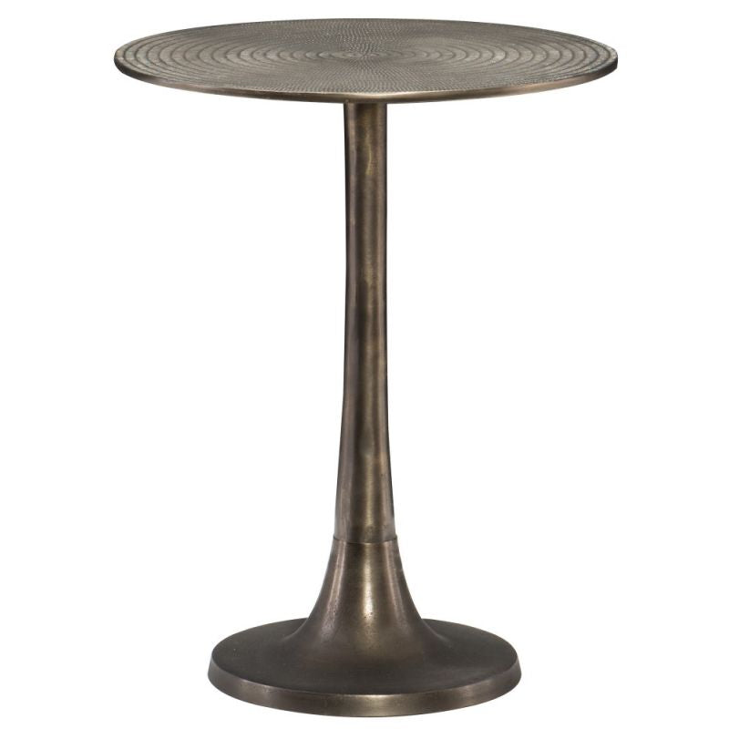 Bernhardt Round Cast Aluminum Pedestal Based Calla End Table (2 Avail) FFE258-298