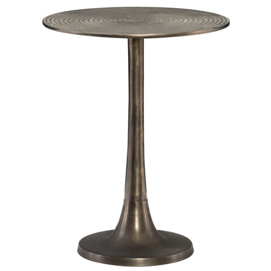 Bernhardt Round Cast Aluminum Pedestal Based Calla End Table (2 Avail) FFE258-298